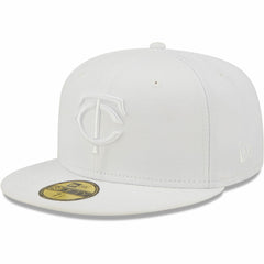 Minnesota Twins New Era White on White 59FIFTY Fitted Hat Discount