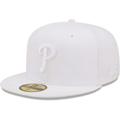 Philadelphia Phillies New Era White on White 59FIFTY Fitted Hat Discount