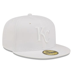 Kansas City Royals New Era White on White 59FIFTY Fitted Hat Online