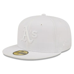 Athletics New Era White on White 59FIFTY Fitted Hat Near Me