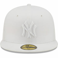 New York Yankees New Era White on White 59FIFTY Fitted Hat Sale