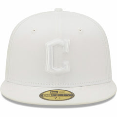 Cleveland Guardians New Era White on White 59FIFTY Fitted Hat Outlet
