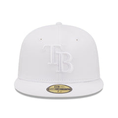 Tampa Bay Rays New Era White on White 59FIFTY Fitted Hat Online