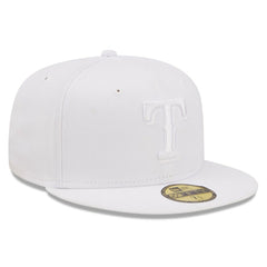 Texas Rangers New Era White on White 59FIFTY Fitted Hat Online
