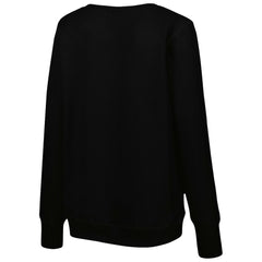Washington Commanders Cuce Women's Sequin Logo V-Neck Pullover Sweatshirt - Black - NFL