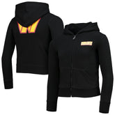 Washington Commanders New Era Girls Youth Full-Zip Hoodie - Black - NFL