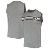 Las Vegas Raiders New Era Brushed Sleeveless Tank Top - Heathered Gray - NFL