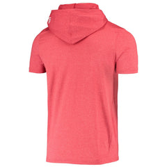 San Francisco 49ers New Era Team Brushed Hoodie T-Shirt - Heathered Red - NFL