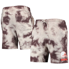 Cleveland Browns New Era Tie-Dye Shorts - Brown - NFL