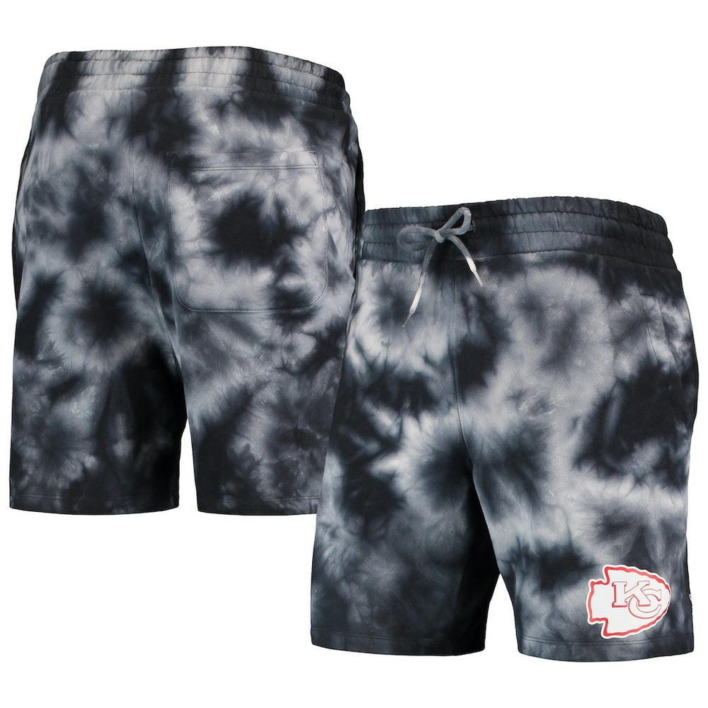 Kansas City Chiefs New Era Tie-Dye Shorts - Black - NFL