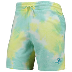 Miami Dolphins New Era Tie-Dye Shorts - White - NFL