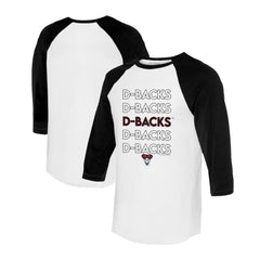 Arizona Diamondbacks Tiny Turnip Women's Stacked 3/4-Sleeve Raglan T-Shirt Discount