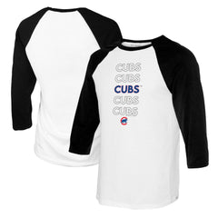 Chicago Cubs Tiny Turnip Youth Stacked Raglan 3/4 Sleeve T-Shirt Near Me