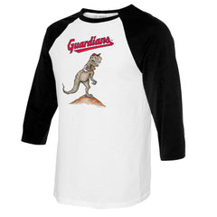 Cleveland Guardians Tiny Turnip Youth TT Rex Raglan 3/4 Sleeve T-Shirt Outlet