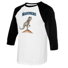 Seattle Mariners Tiny Turnip Youth TT Rex Raglan 3/4 Sleeve T-Shirt for sale