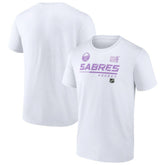 Buffalo Sabres NHL Hockey Fights Cancer T-Shirt - White | NHL sale