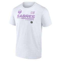 Buffalo Sabres NHL Hockey Fights Cancer T-Shirt - White | NHL sale