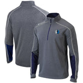 Columbia Dallas Mavericks Omni-Wick Shotgun 2.0 Quarter-Zip Pullover Top Heathered Gray/Navy