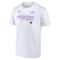 Nashville Predators NHL Hockey Fights Cancer T-Shirt - White | NHL near me
