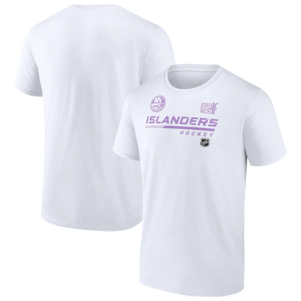 New York Islanders NHL Hockey Fights Cancer T-Shirt - White | NHL sale