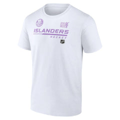 New York Islanders NHL Hockey Fights Cancer T-Shirt - White | NHL sale