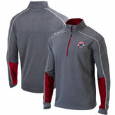 Columbia Washington Wizards Omni-Wick Shotgun 2.0 Quarter-Zip Pullover Top Heathered Gray/Red
