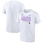 Vegas Golden Knights NHL Hockey Fights Cancer T-Shirt - White | NHL sale