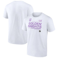 Vegas Golden Knights NHL Hockey Fights Cancer T-Shirt - White | NHL sale