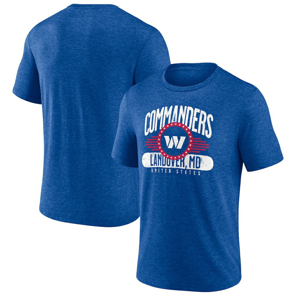 Washington Commanders Badge of Honor Tri-Blend T-Shirt - Royal - NFL