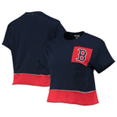 Boston Red Sox Refried Apparel Women's Cropped T-Shirt Outlet