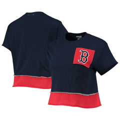Boston Red Sox Refried Apparel Women's Cropped T-Shirt Outlet