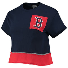 Boston Red Sox Refried Apparel Women's Cropped T-Shirt Outlet
