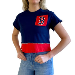 Boston Red Sox Refried Apparel Women's Cropped T-Shirt Outlet
