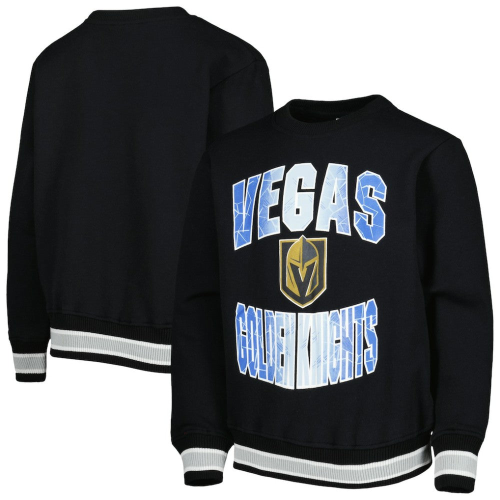 Vegas Golden Knights Youth Classic Blueliner Pullover Sweatshirt - Black | NHL Lifestyle