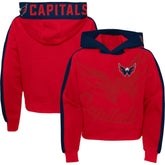 Washington Capitals Girls Youth Record Setter Pullover Hoodie - Red | NHL on sale