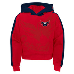 Washington Capitals Girls Youth Record Setter Pullover Hoodie - Red | NHL on sale