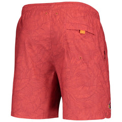 Arizona Cardinals Team Naples Layered Leaves Swim Trunks - Cardinal - Tommy Bahama