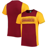 Washington Commanders Refried Apparel Split Side T-Shirt - Burgundy - NFL