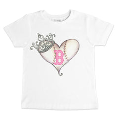 Boston Red Sox Tiny Turnip Youth Baseball Tiara Heart T-Shirt Online