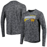 Washington Commanders MSX by Michael Strahan Camo Long Sleeve T-Shirt - Black - NFL