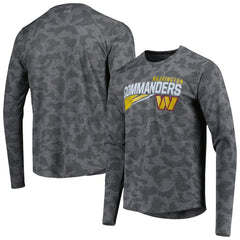 Washington Commanders MSX by Michael Strahan Camo Long Sleeve T-Shirt - Black - NFL