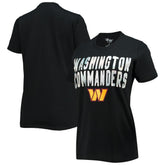 Washington Commanders G-III 4Her by Carl Banks Women's Endzone T-Shirt - Black - NFL