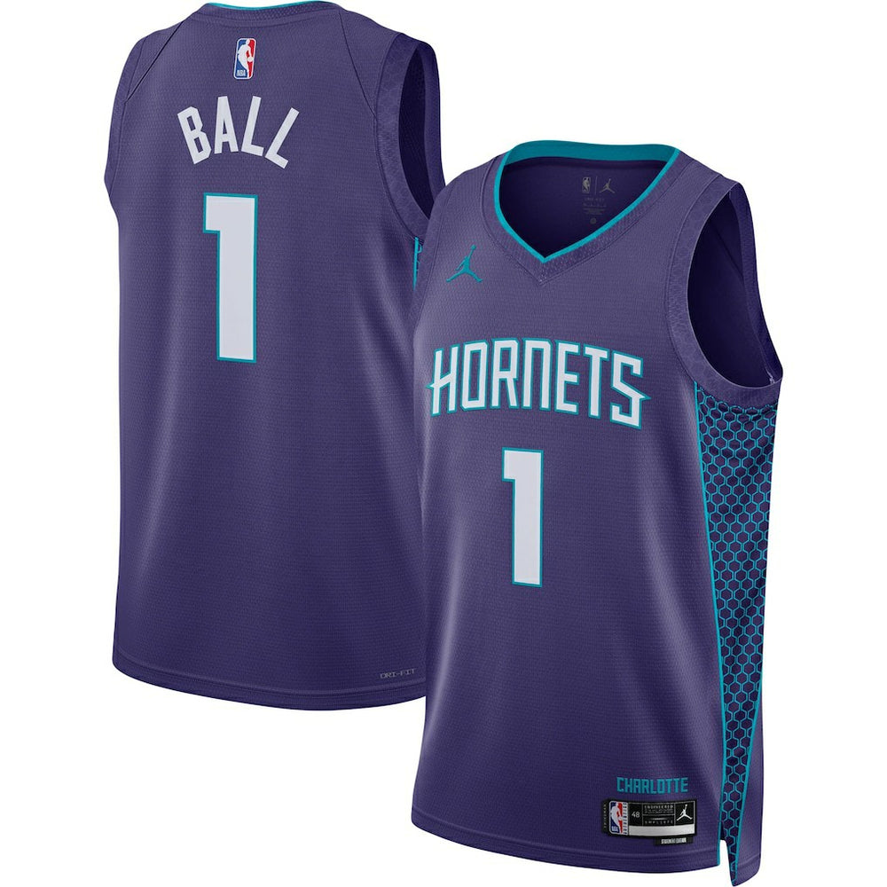 LaMelo Ball Charlotte Hornets Jordan Brand Unisex Swingman Jersey Statement Edition Purple