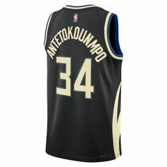 Giannis Antetokounmpo Milwaukee Bucks Jordan Brand Unisex Swingman Jersey Statement Edition Black