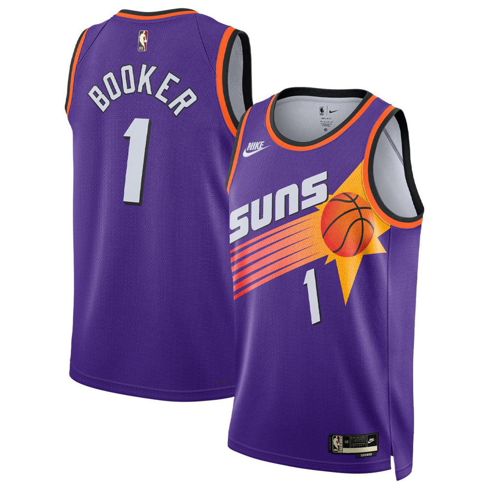Nike Devin Booker Phoenix Suns Swingman Jersey Classic Edition Purple
