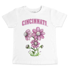 Cincinnati Reds Tiny Turnip Youth Blooming Baseballs T-Shirt for sale