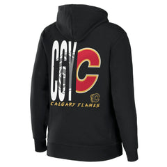 Calgary Flames WEAR by Erin Andrews Women's Sponge Fleece Full-Zip Hoodie - Black | NHL discount