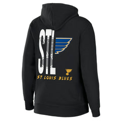 St. Louis Blues WEAR by Erin Andrews Women's Sponge Fleece Full-Zip Hoodie - Black | NHL on sale
