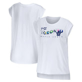 Toronto Maple Leafs WEAR by Erin Andrews Women's Greetings From Muscle T-Shirt - White | NHL online