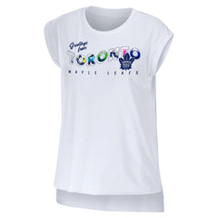 Toronto Maple Leafs WEAR by Erin Andrews Women's Greetings From Muscle T-Shirt - White | NHL online